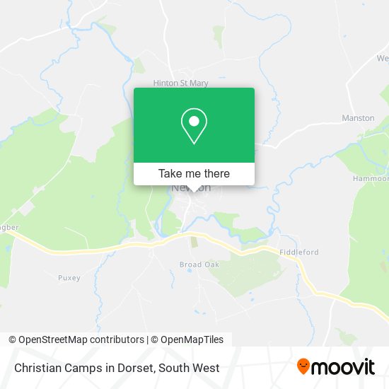 Christian Camps in Dorset map