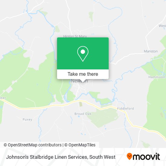 Johnson's Stalbridge Linen Services map