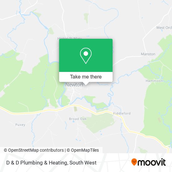 D & D Plumbing & Heating map