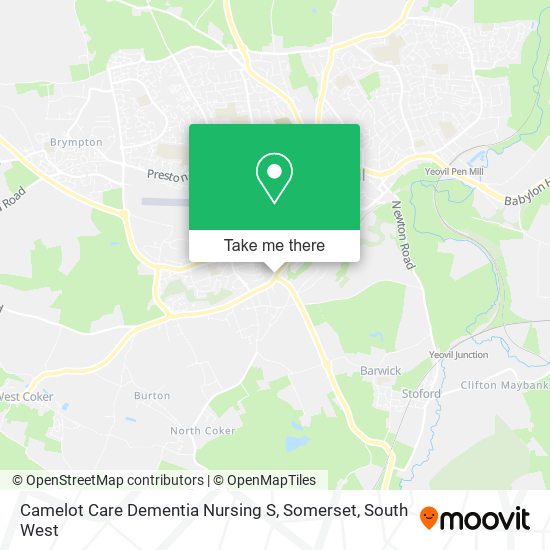Camelot Care Dementia Nursing S, Somerset map