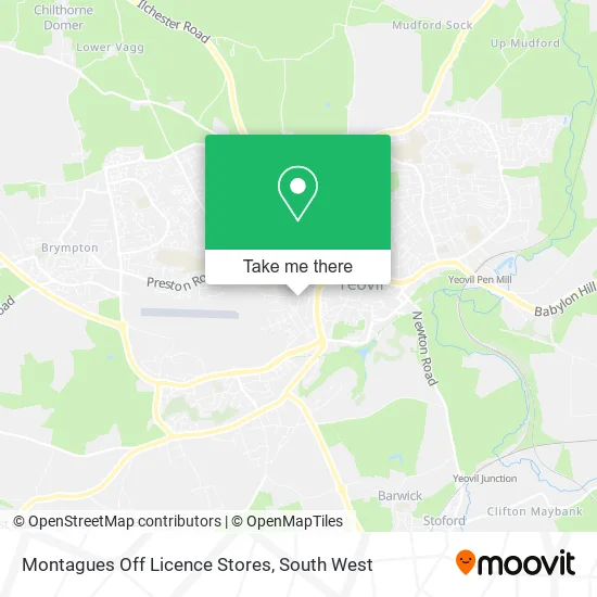 Montagues Off Licence Stores map