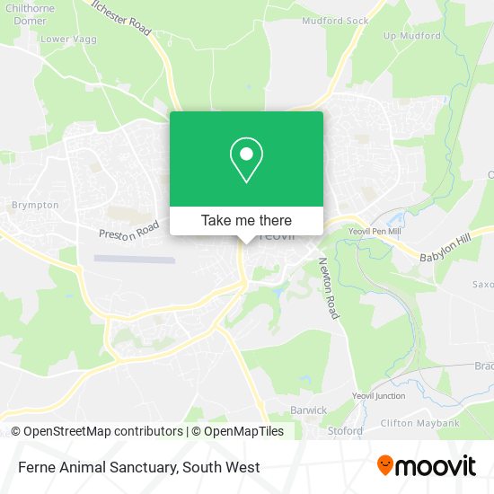 Ferne Animal Sanctuary map