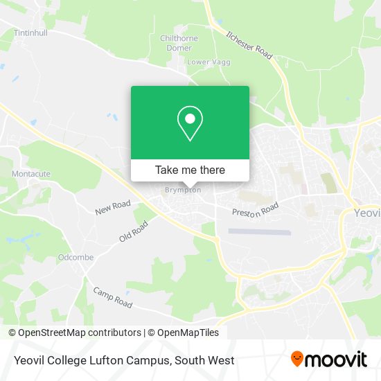 Yeovil College Lufton Campus map