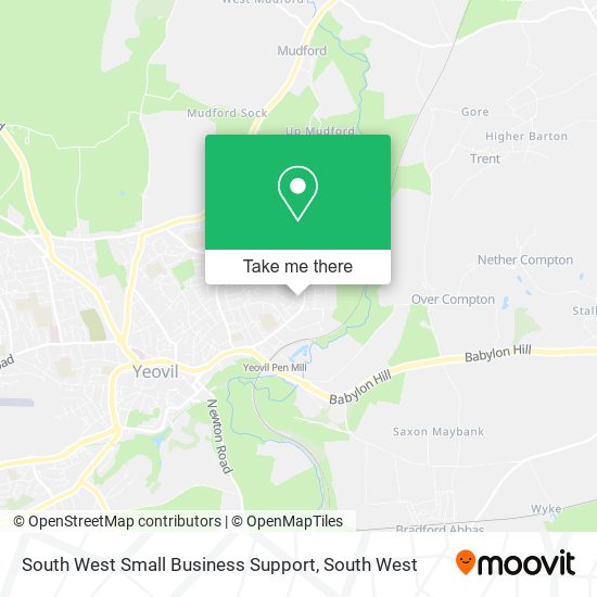 South West Small Business Support map