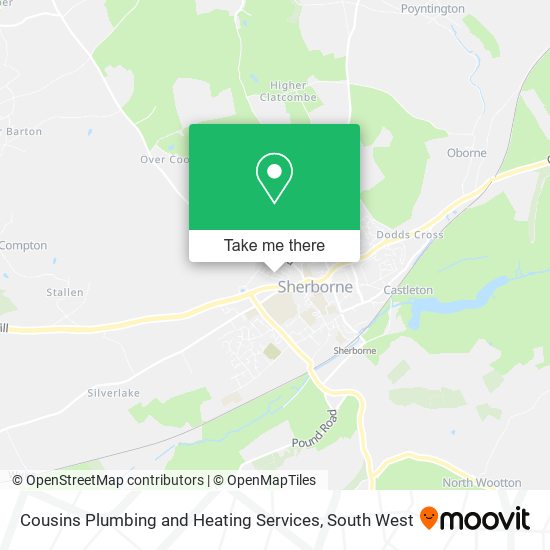 Cousins Plumbing and Heating Services map