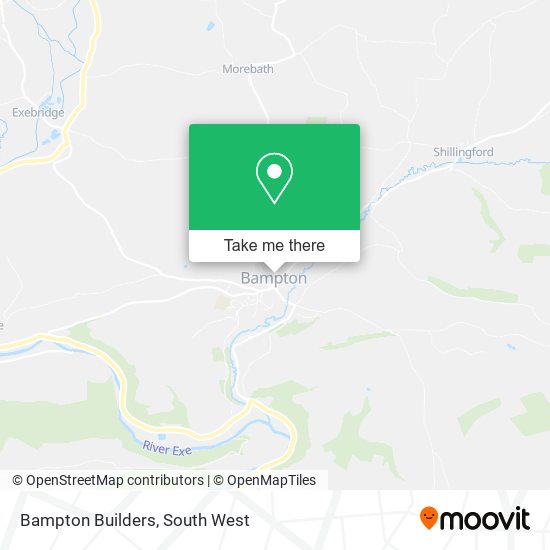 Bampton Builders map