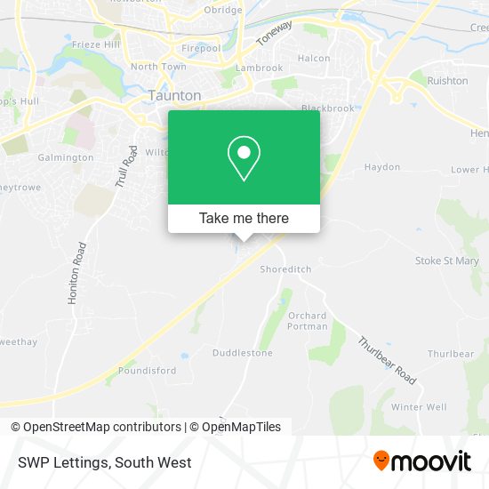 SWP Lettings map