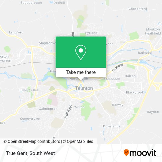 True Gent map