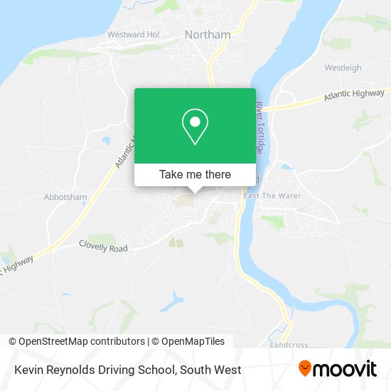 Kevin Reynolds Driving School map