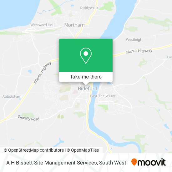 A H Bissett Site Management Services map