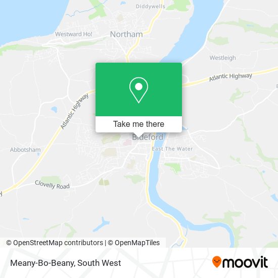 Meany-Bo-Beany map