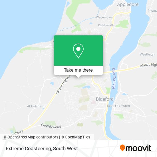 Extreme Coasteering map