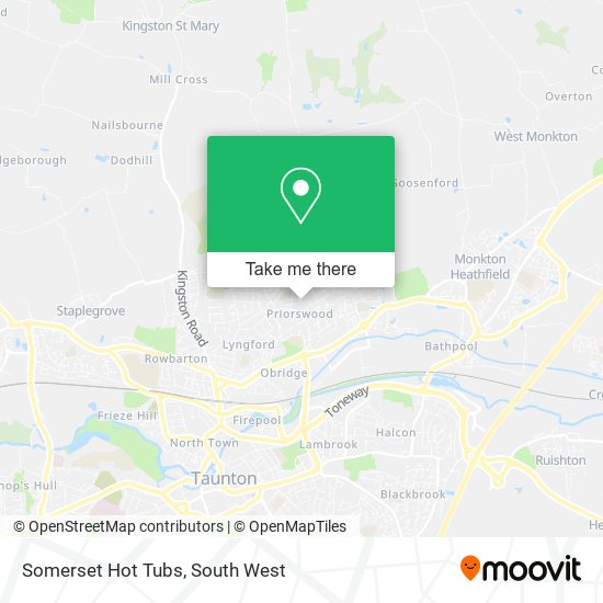 Somerset Hot Tubs map