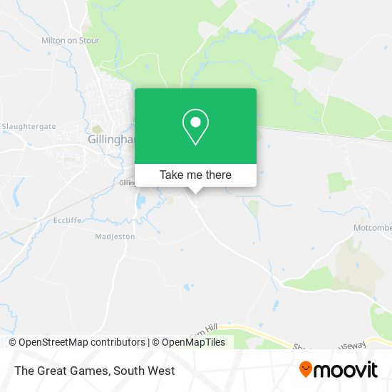 The Great Games map