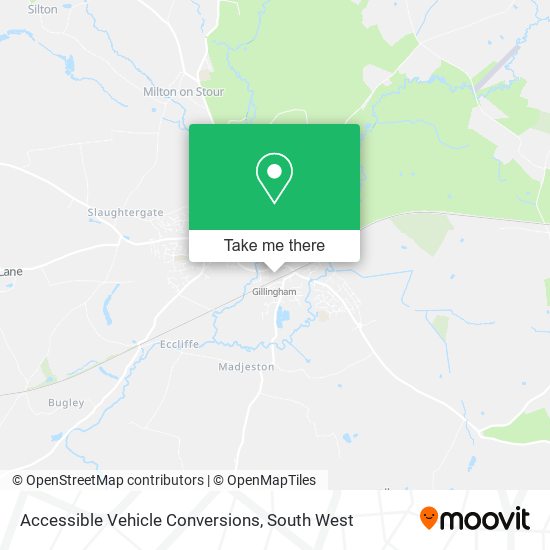 Accessible Vehicle Conversions map