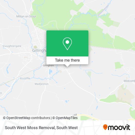 South West Moss Removal map