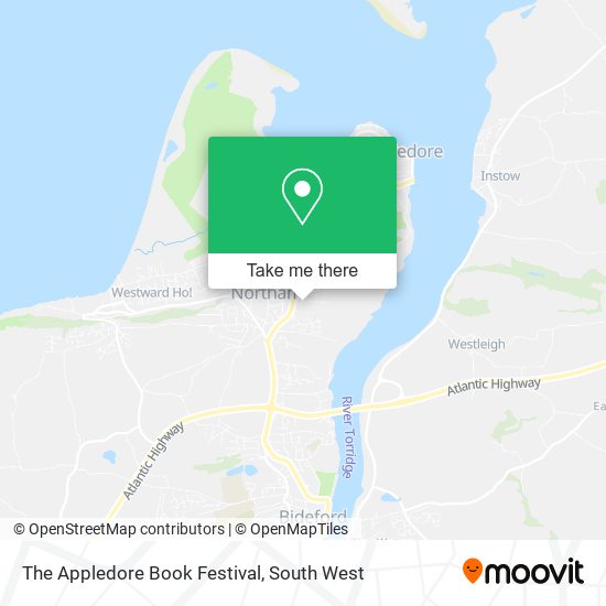 The Appledore Book Festival map