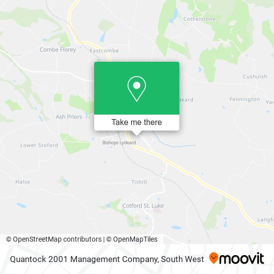 Quantock 2001 Management Company map