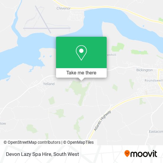 Devon Lazy Spa Hire map