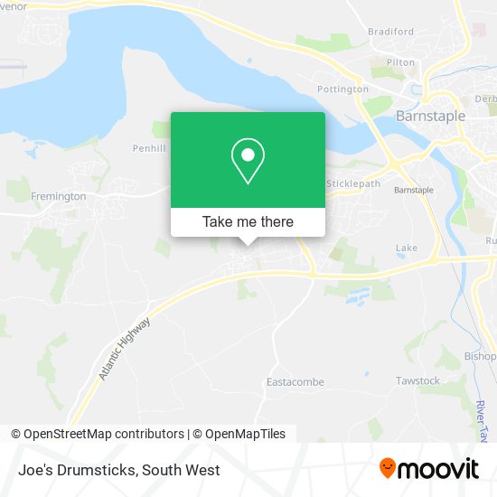 Joe's Drumsticks map
