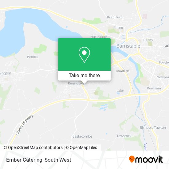 Ember Catering map