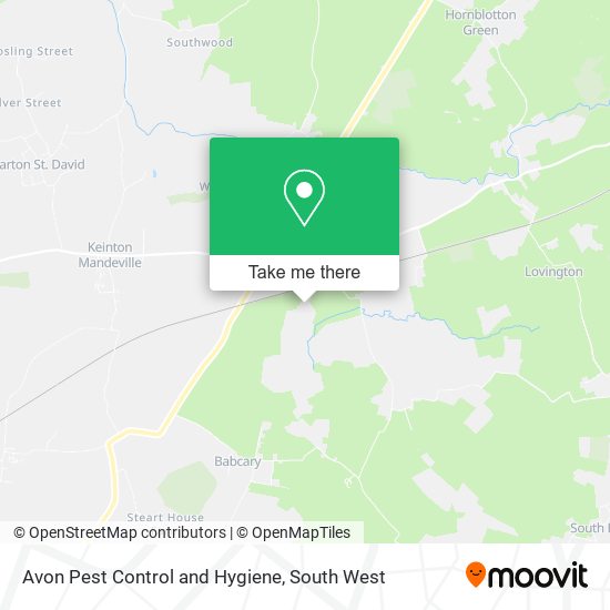Avon Pest Control and Hygiene map
