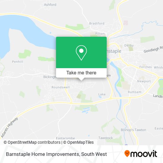 Barnstaple Home Improvements map