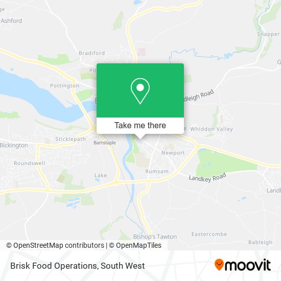 Brisk Food Operations map