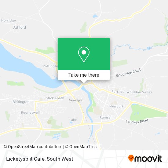 Licketysplit Cafe map