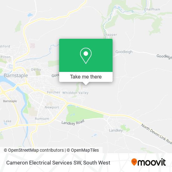 Cameron Electrical Services SW map