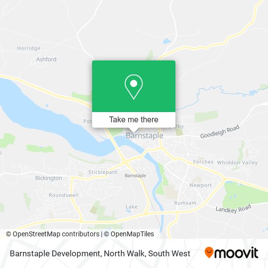 Barnstaple Development, North Walk map