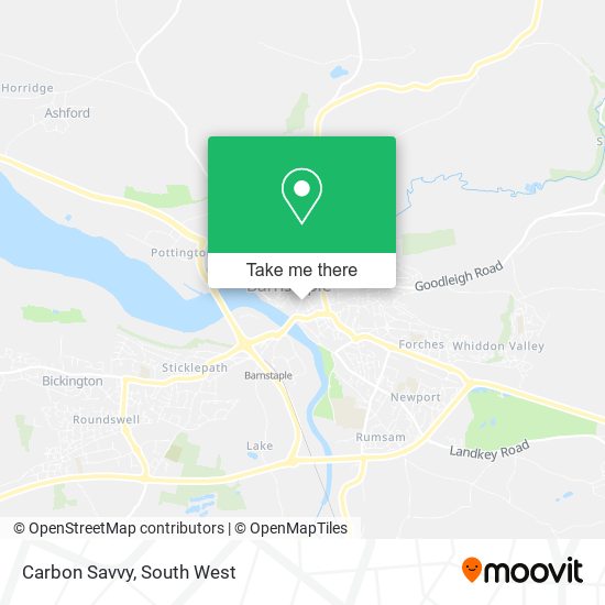 Carbon Savvy map