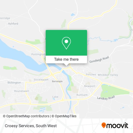 Croesy Services map