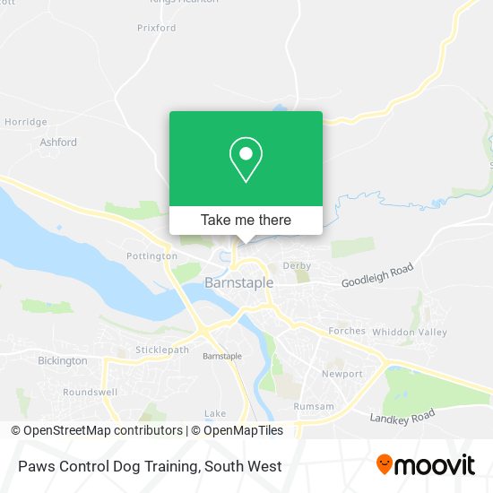 Paws Control Dog Training map