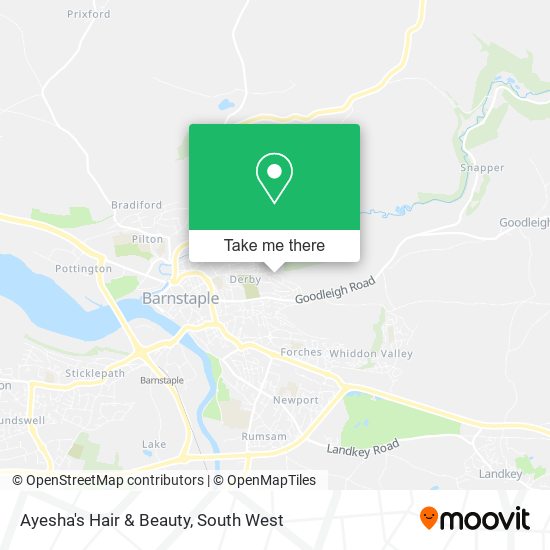 Ayesha's Hair & Beauty map