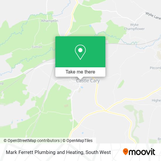 Mark Ferrett Plumbing and Heating map
