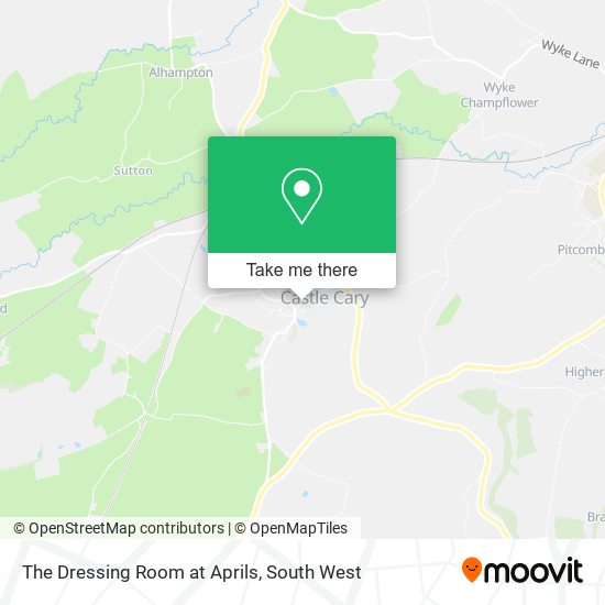 The Dressing Room at Aprils map