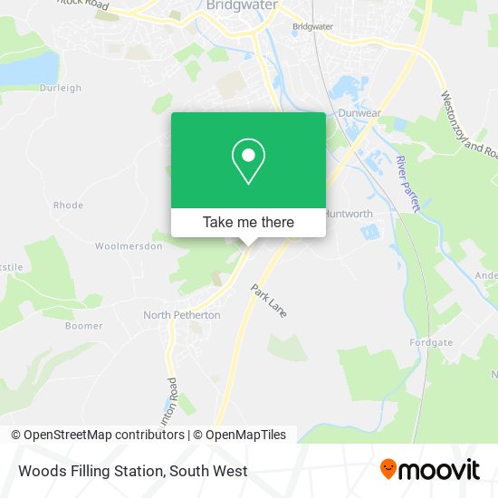 Woods Filling Station map