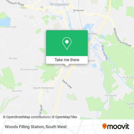 Woods Filling Station map