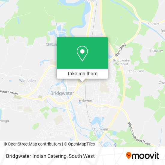 Bridgwater Indian Catering map