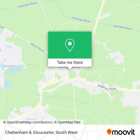 Cheltenham & Gloucester map