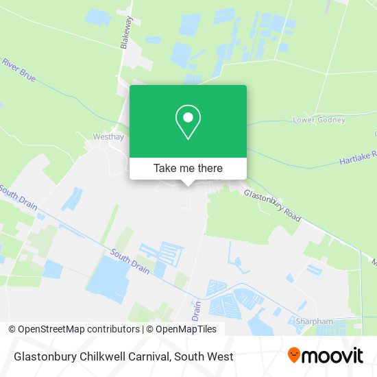 Glastonbury Chilkwell Carnival map