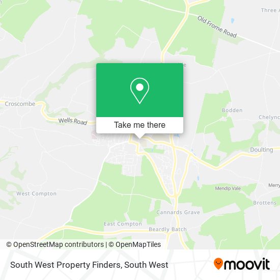 South West Property Finders map