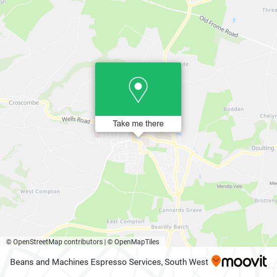 Beans and Machines Espresso Services map