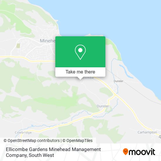 Ellicombe Gardens Minehead Management Company map