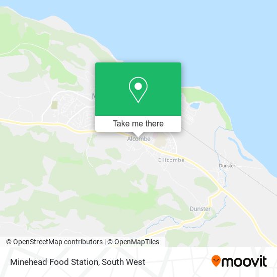 Minehead Food Station map