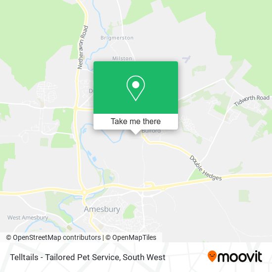 Telltails - Tailored Pet Service map