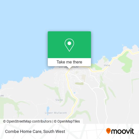 Combe Home Care map