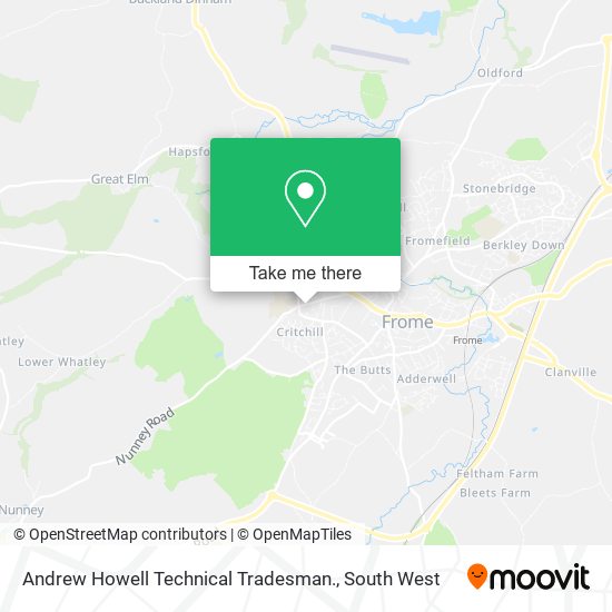 Andrew Howell Technical Tradesman. map