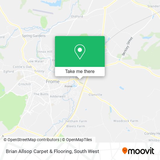 Brian Allsop Carpet & Flooring map